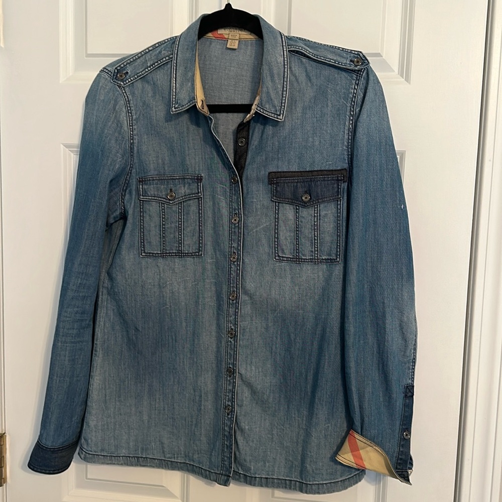Burberry denim button down